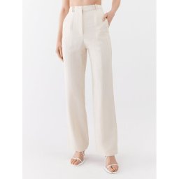 Patrizia Pepe Текстилни панталони 2P1491/A052-W347 Екрю Straight Fit
