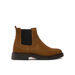 Tommy Hilfiger Боти тип челси Light Hilfiger Suede Chelsea FM0FM05104 Кафяв