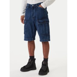 G-Star Raw Дънкови шорти Bend 3D Cargo D26528-D788 Тъмносин Relaxed Fit