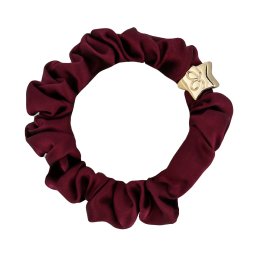By Eloise London Gold Star Silk Scrunchie цвят Sangria