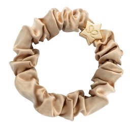 By Eloise London Gold Star Silk Scrunchie цвят Sand