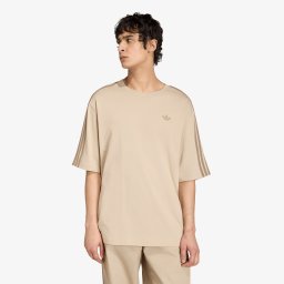 Тениска adidas Adicolor 3-Stripes Oversized T-Shirt Khaki Three/ Khaki Six L