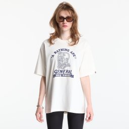 Тениска A Bathing Ape Ape General College Relaxed Fit Tee UNISEX Ivory L