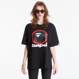 Тениска A Bathing Ape Spray Ape Head Relaxed Fit Tee UNISEX Black XXL