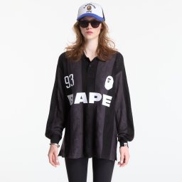 Тениска A Bathing Ape Sta Stripe Pattern Jacquard Multi Logo Relaxed Fit Ls Tee UNISEX Black L