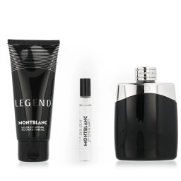 Montblanc Legend for Men комплект за мъже Eau de Toilette 100 ml + Eau de Toilette 7,5 ml + Душ гел опция Black - White Cover