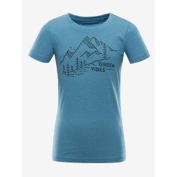 Children's T-shirt made of organic cotton ALPINE PRO NATURO blue