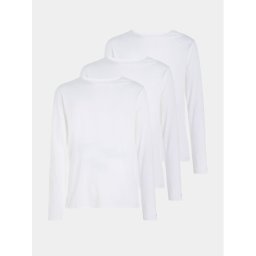 Tommy Hilfiger Комплект дълги ръкави UM0UM03022 Бял Slim Fit