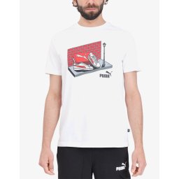 PUMA Graphics Sneaker Box Tee White
