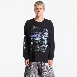 Тениска RIPNDIP World Wide Madness LS Charcoal L