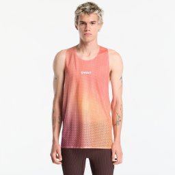 BANDIT Shredder™ Race Singlet with Flopack™ Linear Gradient - Poppy / Copal L