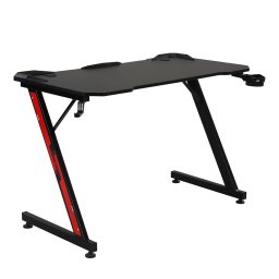 Гейминг бюро Xmart Ergo, 1200 x 600 x 15 mm, поставка за слушалки и чаша, отвор за кабели, черно