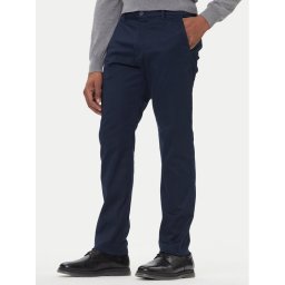 Calvin Klein Чино панталони LV040EM633 Тъмносин Slim Fit