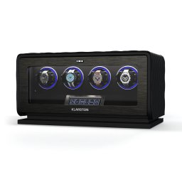 Klarstein LuminousTime навивач за часовници, 4 часовника, много настройки, LED, 10 dB (WW4-LuminousTime4Bl)