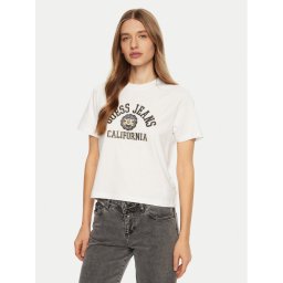 Guess Jeans Тишърт W5RI43 K8HM0 Бял Regular Fit