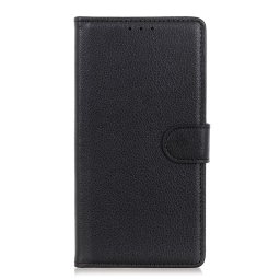 Кожен калъф тип портмоне за Nokia G11/G21 - черен