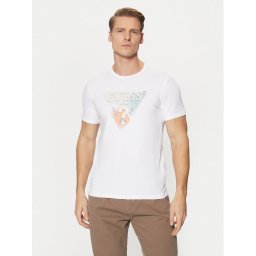 Guess Тишърт M5RI14 J1314 Бял Slim Fit