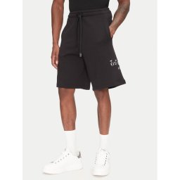 Just Cavalli Спортни шорти 78OADT07 Черен Regular Fit