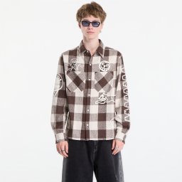 Риза Billionaire Boys Club Icecream Multi Logo Check Ls Shirt Brown L