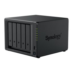 Мрежови диск (NAS) Synology DS1525+, четириядрен AMD Ryzen V1500B 2.2GHz, без твърд диск, 2x 2.5GbE RJ-45, 2x USB 3.2 Gen 1