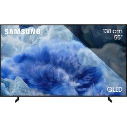Телевизор Samsung 55Q8F, QLED, 55" (138 см), Smart, 4K Ultra HD, Клас E, Модел 2025, Черен