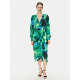 DKNY Коктейлна рокля DD4JYD34 Зелен Regular Fit