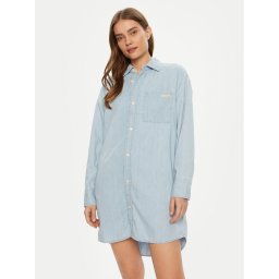Calvin Klein Jeans Дънкова рокля J20J225472 Син Loose Fit