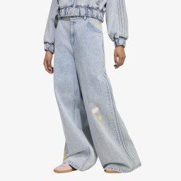 Дънки adidas x Care Bears Care Bear High Rise Wide Leg Denim Pant Clear Sky 25/32