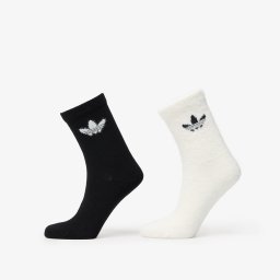 Чорапи adidas Fluffy Crew Sock 2-Pack Off White/ Black M