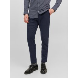 Jack & Jones Чино панталони Marco 12237523 Тъмносин Slim Fit