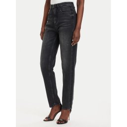 Guess Дънки W2YA21 D4QD1 Черен Mom Fit