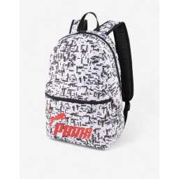 PUMA Phase All Over Printed Backpack White/Black