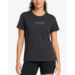 PUMA Train Logo Short Sleeve Tee Black