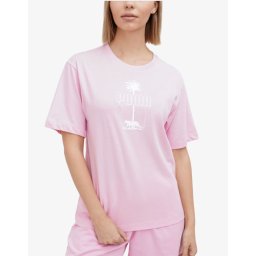 PUMA Ess Palm Resort Graphic Tee Pink