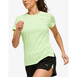 PUMA Run Favorite Heathe Ss Tee Green