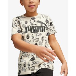 PUMA Ess Mid 90s Aop Tee B White / Black