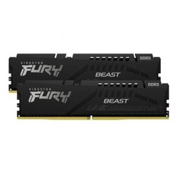 Памет 64GB (2x 32GB) DDR5 5200 MT/s, Kingston FURY Beast Black KF552C40BBK2-64, 1.1 V