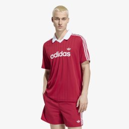 Джърси adidas Drop Needle Jersey Team Victory Red/ White L