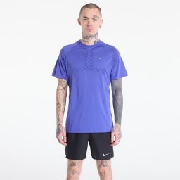 Тениска Nike Stride Plus Men's Dri-FIT ADV Short-Sleeve Running Top Lapis/ Deep Royal Blue/ Reflective Silv L