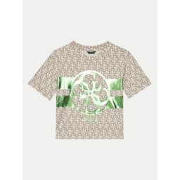 Guess Тишърт J5RI04 K6YW4 Бежов Regular Fit