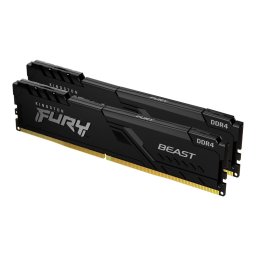 Памет 16GB (2x8GB) DDR4 3600MT/s, Kingston HyperX FURY Beast Black (KF436C17BBK2/16), 1.2V