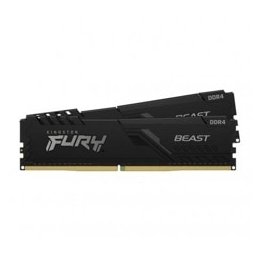 Памет 64GB (2x32GB) DDR4 3200MT/s, Kingston HyperX FURY Beast Black (KF432C16BBK2/64), 1.2V