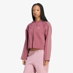 Суитшърт adidas SST 2.0 Cropped Hoody Quiet Crimson/ Wonder Oxide XL