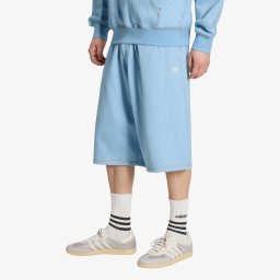 Къси панталони adidas Trefoil Essentials Melange Shorts Knee-lenght Light Blue Mel XXL