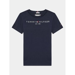 Tommy Hilfiger Тишърт Essential KS0KS00210 Тъмносин Regular Fit
