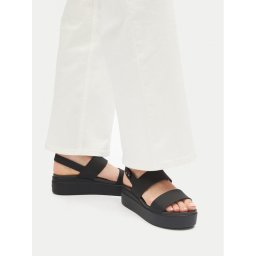 Crocs Сандали Brooklyn Low Wedge W 206453 Черен