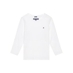 Tommy Hilfiger Блуза Boys Basic Cn Knit L KB0KB04141 Бял Regular Fit