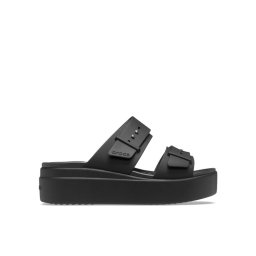 Crocs Чехли Brooklyn Sandal Lowwdg 207431 Черен