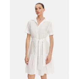 Gant Рокля тип риза 4503434 Бял Regular Fit