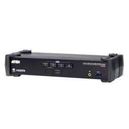 KVM суич Aten CS1824, 2x USB Type A Female, 1x HDMI Female, 2x 3.5mm Audio Jack към 4x USB 3.1 Gen1, 4x HDMI (ж), 4x 3.5mm Audio Jack